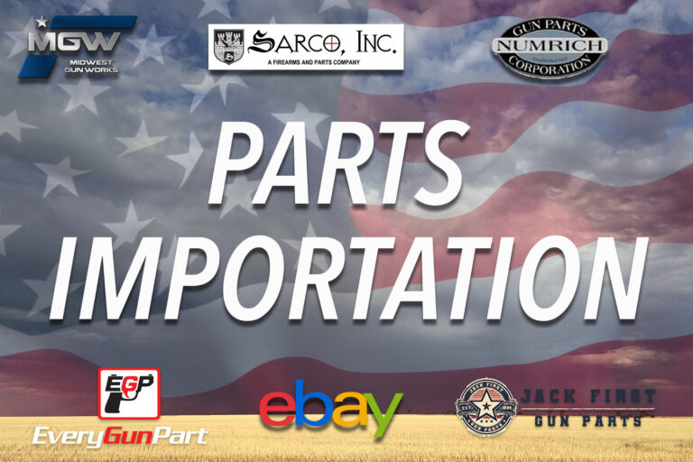 Small firearms parts import from the USA to Australia